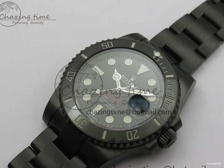 1:1 V6F Blaken Best 904L Date Submariner PVD Edition A2824 0322